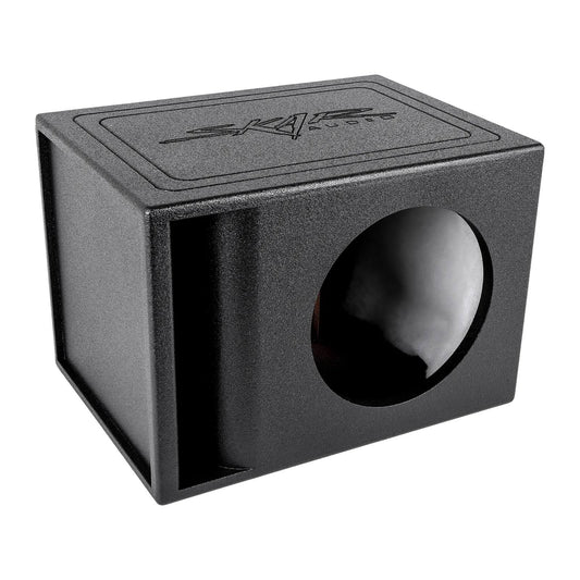 Skar Audio Ar1x10v Single 10 Universal Fit Armor Coated Ported Subwoofer Box With Kerf Port