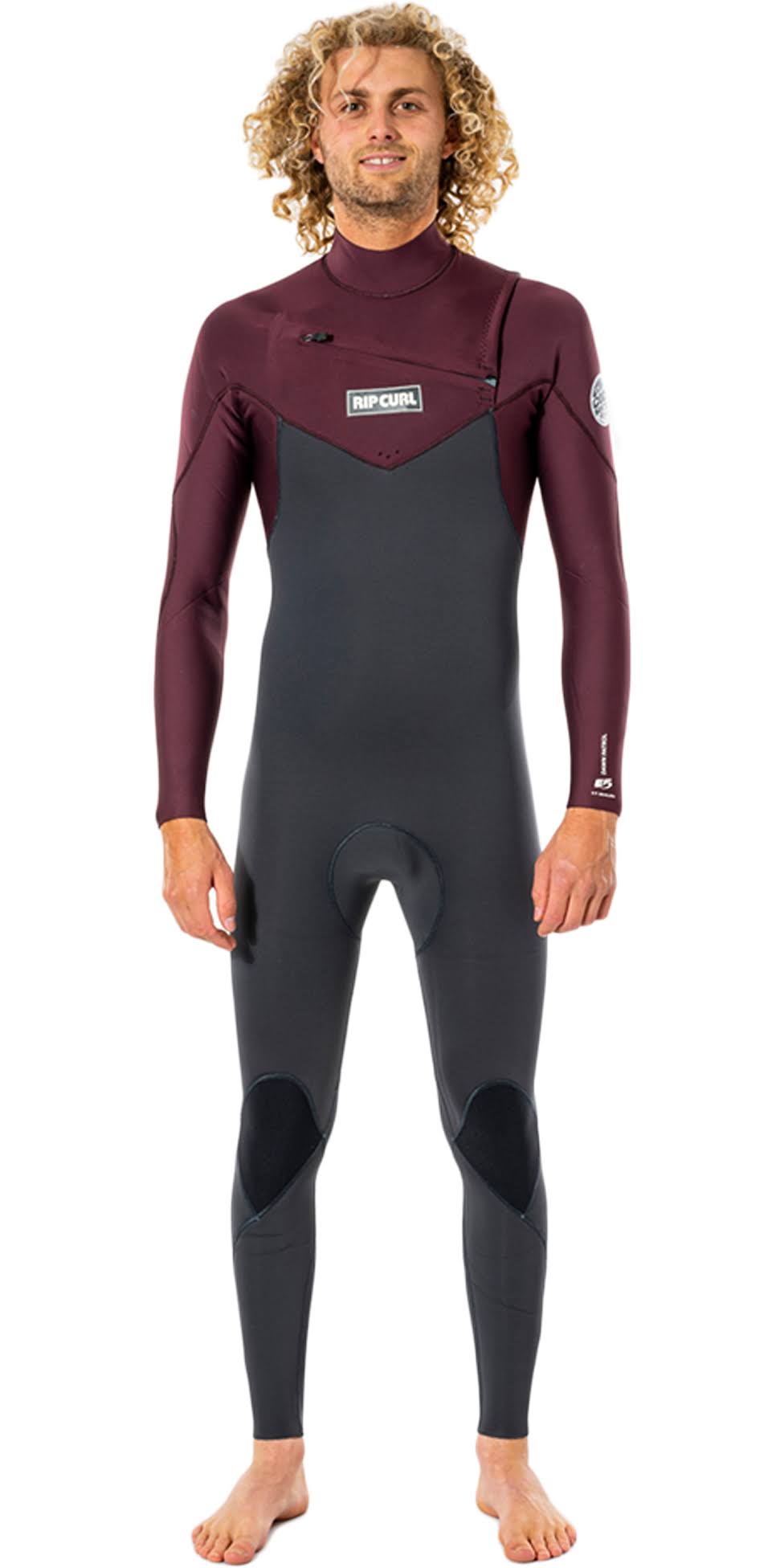 Rip Curl Dawn Patrol 4/3 Chest Zip Wetsuit, M / Black