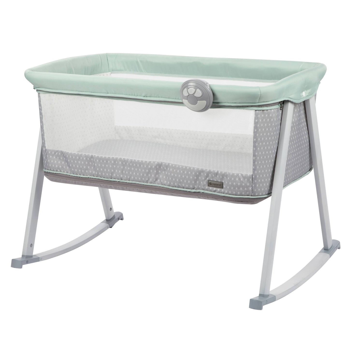 Monbebe Whisper 3 In 1 Rocking Bassinet And Play Yard With Rocking Mode, Stardust