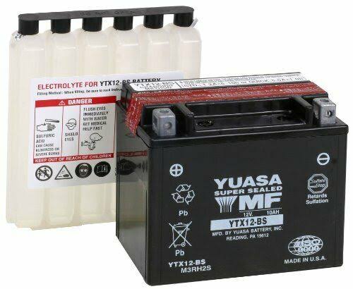 Yuasa Yuam3rh2s Maintenance Free Battery - Ytx12-Bs