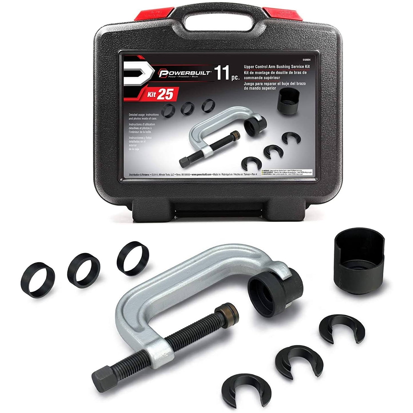 Powerbuilt 648604 Upper Control Arm Bushing Service Kit