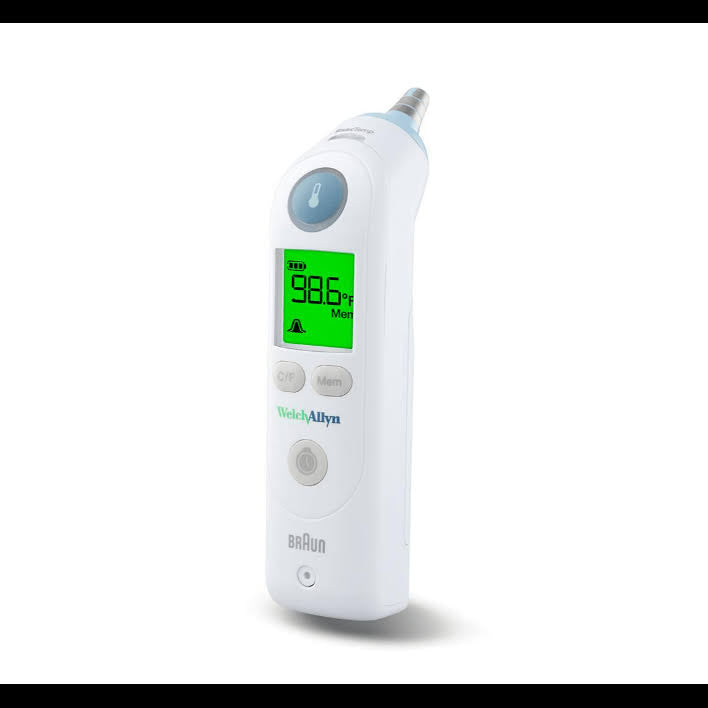 Welch-Allyn Digital Ear Thermometer Braun Thermoscan Pro 6000 Tympanic Probe Hand-Held